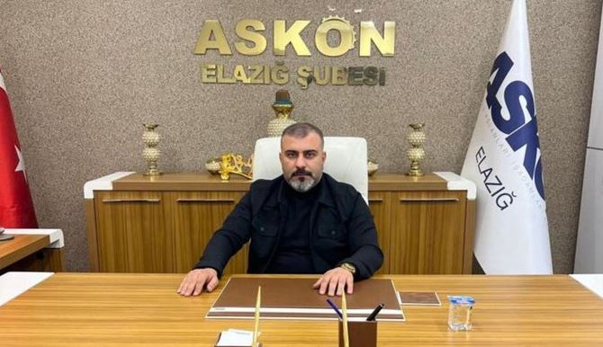 ASKON Elazığ Şubesi Başkanı  Ertan Diler ve yönetimi istifa etti