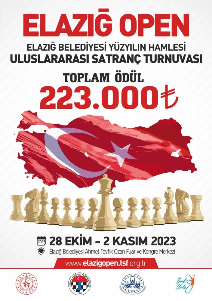 Elazığ Belediyesi, Uluslararası Satranç Turnuvasına Ev Sahipliği Yapacak
