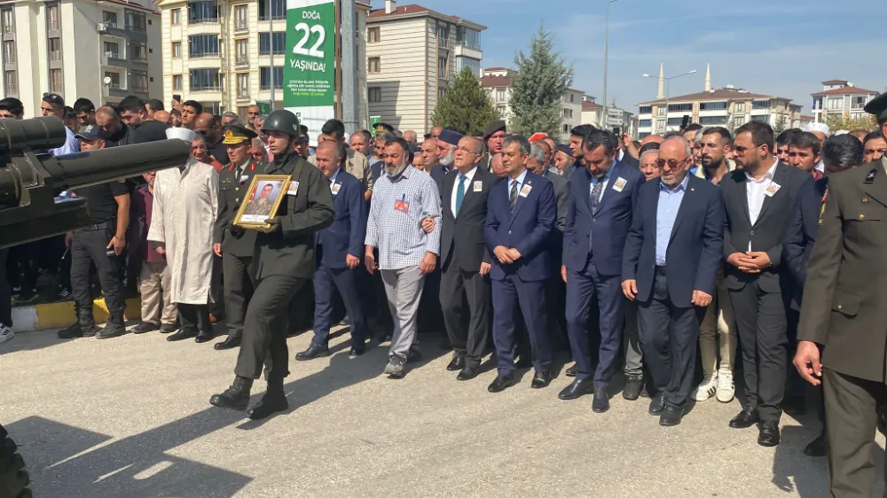 Elazığ’da Şehit Sefer Alan İçin Duygu Dolu Veda Töreni