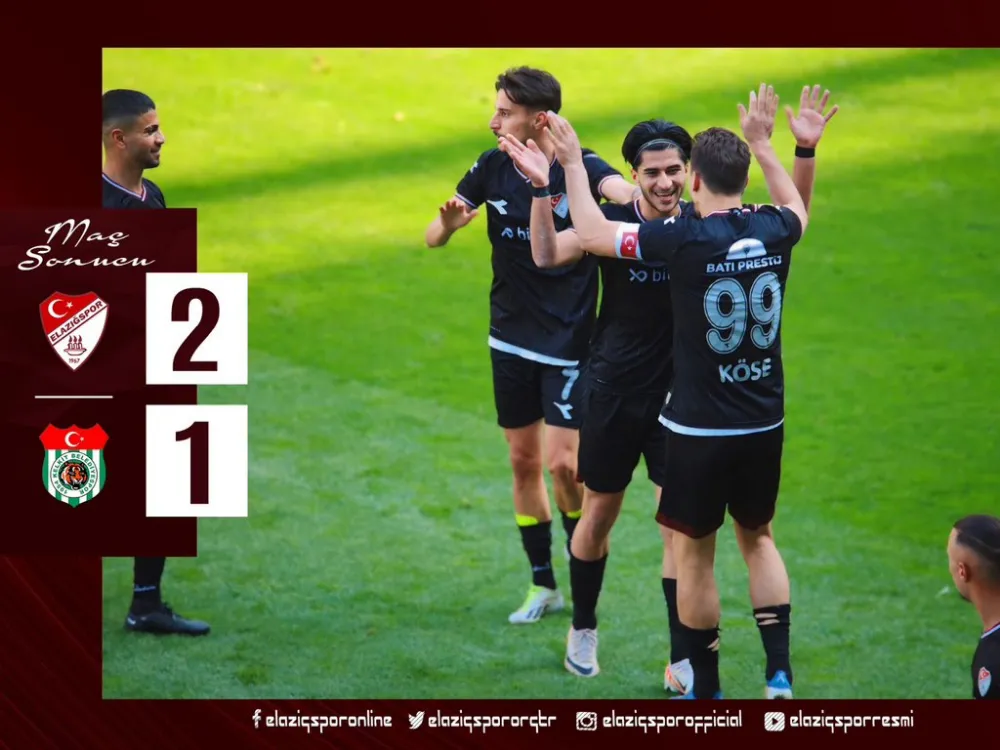 Elazığspor Sahasında 2-1 Galip!