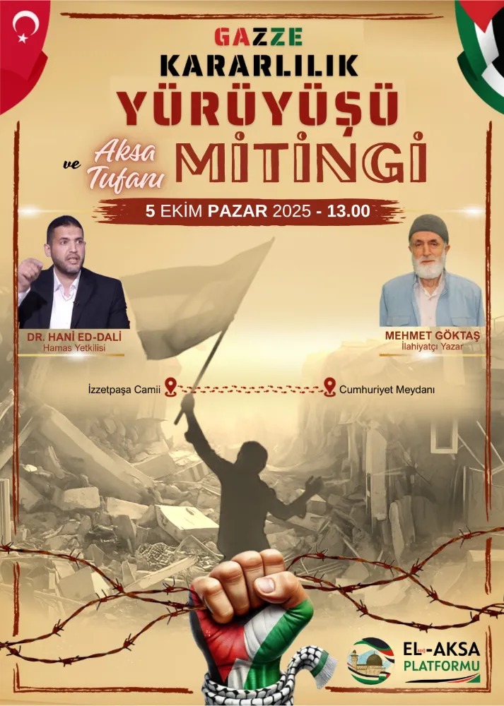 Elazığ Gazze Kararlılık Yürüyüşü: “Katil İsrail, Sumud Aktivistlerini Serbest Bırak!”