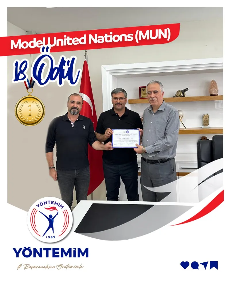 Yöntemim Okulları MUN Konferansında 18 Ödülle Göz Doldurdu