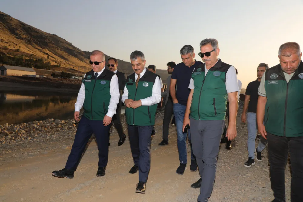 Elazığ’da Uluova Sulaması Pompa İstasyonu’nda inceleme